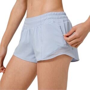 Lululemon Hotty Hot Short II Breezy Blue Womens Workout Active Shorts Size 10